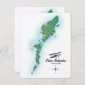 Carte des Hébrides Ecosse (Devant / Derrière)