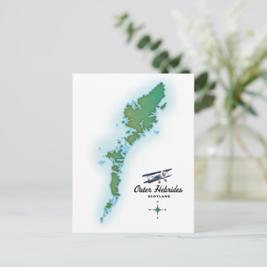 Carte des Hébrides Ecosse (Debout devant)