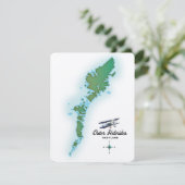 Carte des Hébrides extérieures Écosse (Debout devant)
