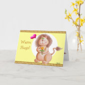 Carte Des Hugs Chauds ! (Fleur jaune)