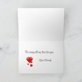 Carte des Hundred Hearts Valentines (Intérieur)