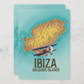 Carte des îles Baléares Ibiza (Devant / Derrière)
