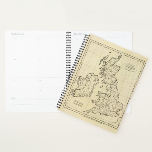 Carte des îles britanniques (Devant avec enveloppe)