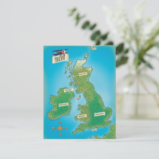 Carte des îles britanniques (Debout devant)