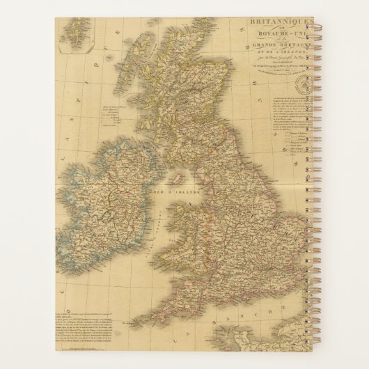 Carte des îles britanniques (Dos)