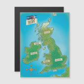 Carte des îles britanniques (Devant / Derrière)