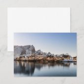 Carte des îles Lofoten Norvège (Devant / Derrière)