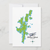 Carte des îles Shetland (Dos)