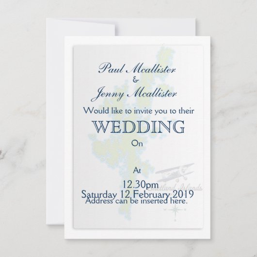 Carte des îles Shetland (Devant)