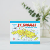 Carte des Îles Vierges de St. Thomas (Debout devant)