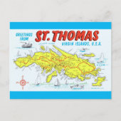 Carte des Îles Vierges de St. Thomas (Devant)