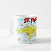 Carte des îles Vierges de St Thomas Mug (Devant gauche)