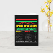 Carte Des inventeurs noirs oubliés Mois de l'histoire de (Fleur jaune)