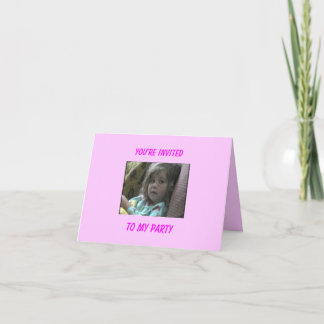 Carte des invitations d'Annie - customisée