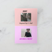 Carte des invitations d'Annie - customisée (Intérieur)