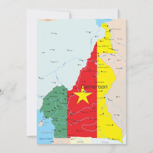 Carte Des Invitations Du Cameroun (Devant)