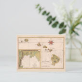 "Carte des Isles Sandwich",  kaart Hawaii (Staand voorkant)