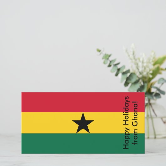 Carte des Joyeuses Fêtes du Ghana (Debout devant)