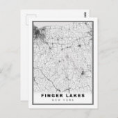 Carte des lacs du doigt (Devant / Derrière)