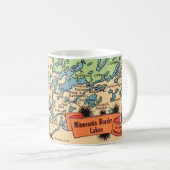 Carte des lacs du Minnesota Mug (Devant droit)