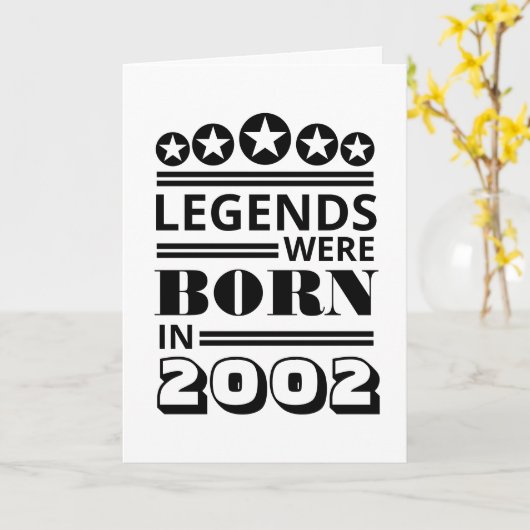 Carte Des légendes sont nées (Fleur jaune)