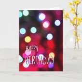 Carte des lumières du Bokeh Party (Fleur jaune)