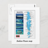 Carte des Maldives (Devant / Derrière)