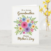 Carte des mamans aux fleurs joyeuses (Fleur jaune)