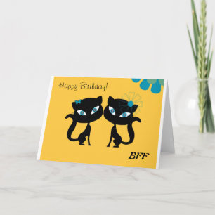 Carte Des meilleurs amis pour toujours (BFF), j'aime des
