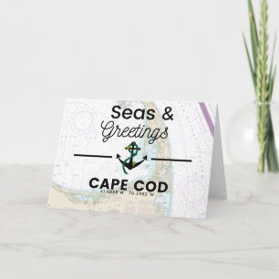 Carte des mers et des voeux - Cape Cod