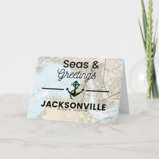 Carte des mers et des voeux - Jacksonville