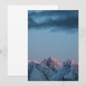 Carte des monts Lyngen Norvège (Devant / Derrière)