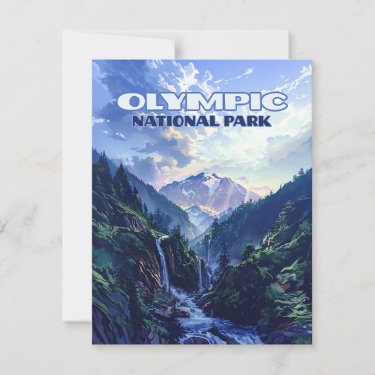 Carte des monts Washington du Parc national olympi (Devant)