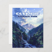 Carte des monts Washington du Parc national olympi (Devant / Derrière)