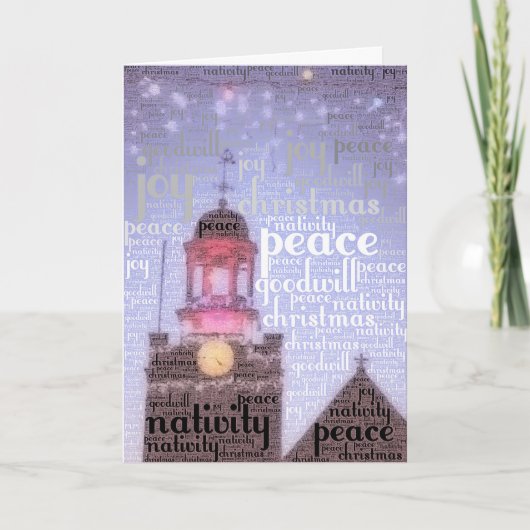 Carte des mots de Noël (Devant)