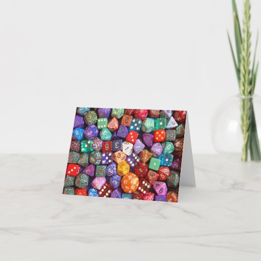Carte dés multicolores (Devant)