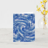 Carte Des nuages qui tourbillonnent...... (Fleur jaune)