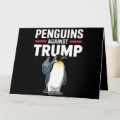 Carte Des palmes de pingouin contre Trump (Devant)