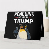 Carte Des palmes de pingouin contre Trump (Devant)
