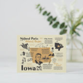 Carte des parcs nationaux de l'Iowa (Debout devant)