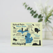 Carte des parcs nationaux du Michigan (Debout devant)