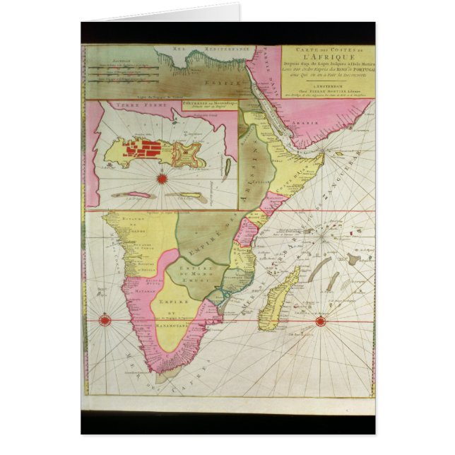 Carte des pays de l'Afrique (Devant)