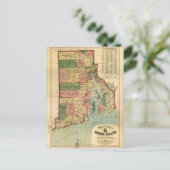 Carte des plantations de l'île de Rhode et de la P (Debout devant)