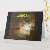 Carte Des points de vue étranges dans le ciel (Fleur jaune)