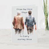 Carte Des Premières Étapes - Chaque Voyage Joyeux Annive (Devant)