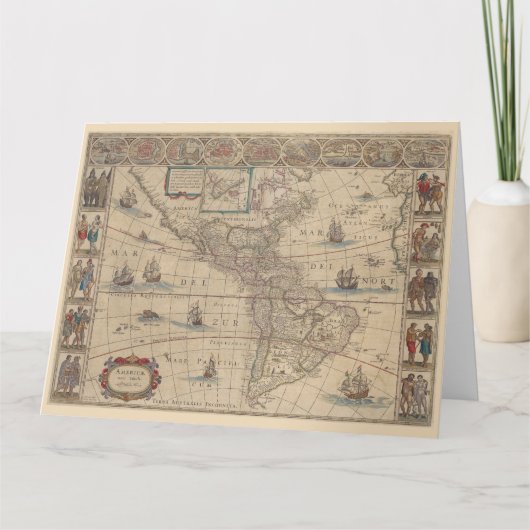 Carte des premiers continents américains, Art hist (Devant)
