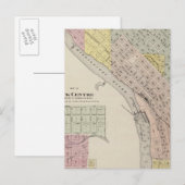 Carte des rapides de Sauk, Carte du centre Sauk, M (Devant / Derrière)