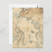 Carte des régions arctiques et adjacentes (1855) (Devant / Derrière)