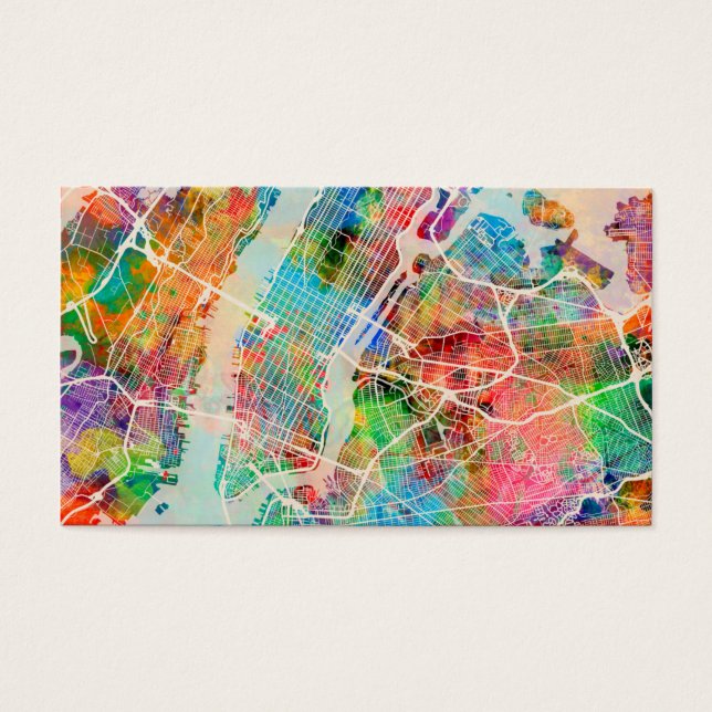 Carte des rues de New York (Devant)