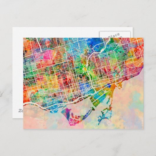 Carte des rues de Toronto (Devant / Derrière)